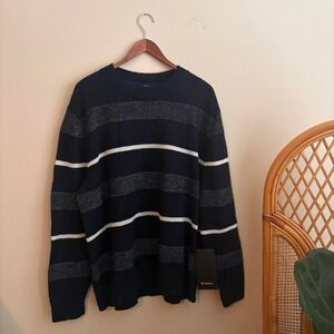 NWT Authentic Lululemon Men's Relaxed Fit Wool Blend Knit Pullover Sweater L